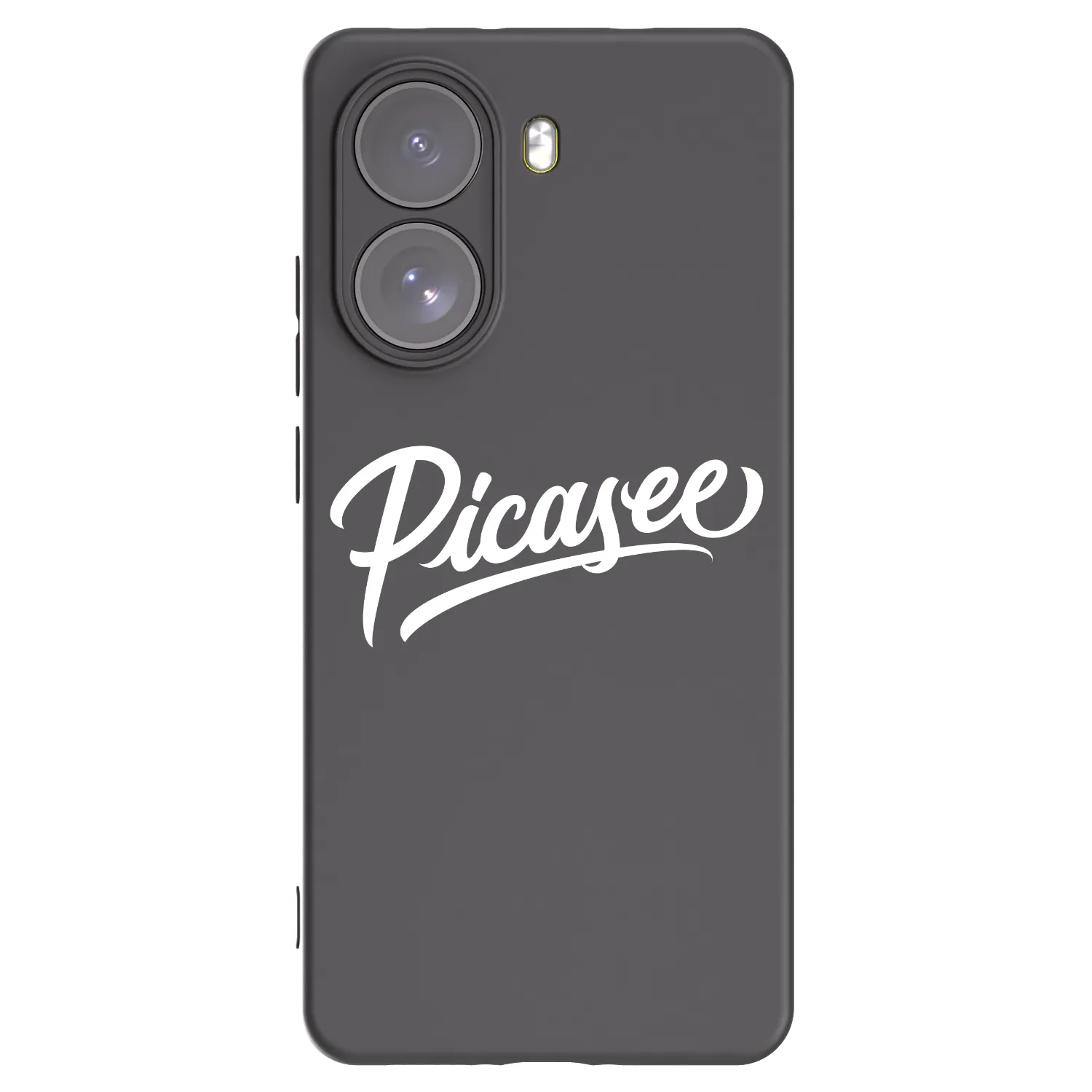 Picasee Xiaomi Poco X7 Hülle - Schwarzes Silikon - Picasee - old logo - white