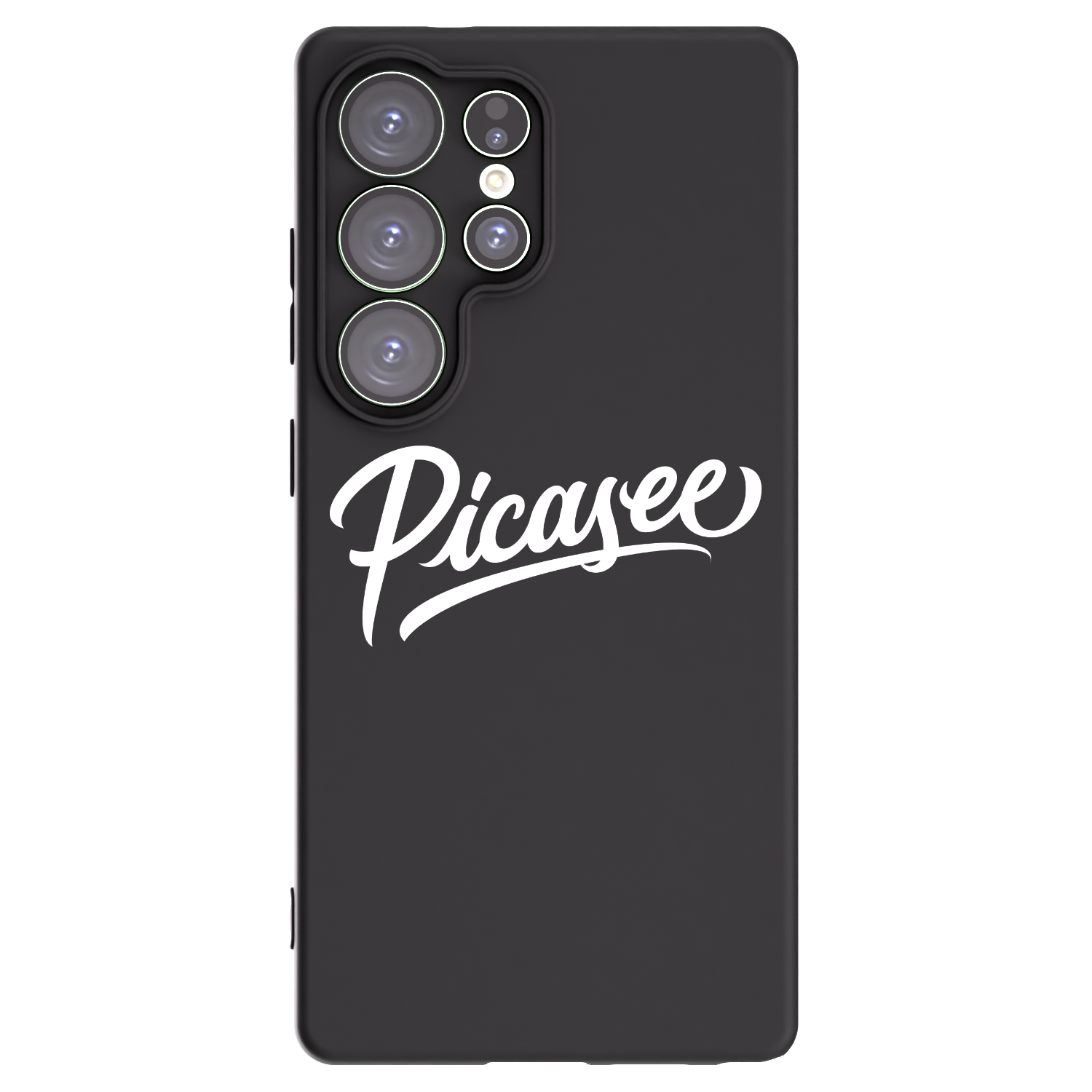 Picasee Samsung Galaxy S25 Ultra 5G Hülle - Schwarzes Silikon - Picasee - old logo - white