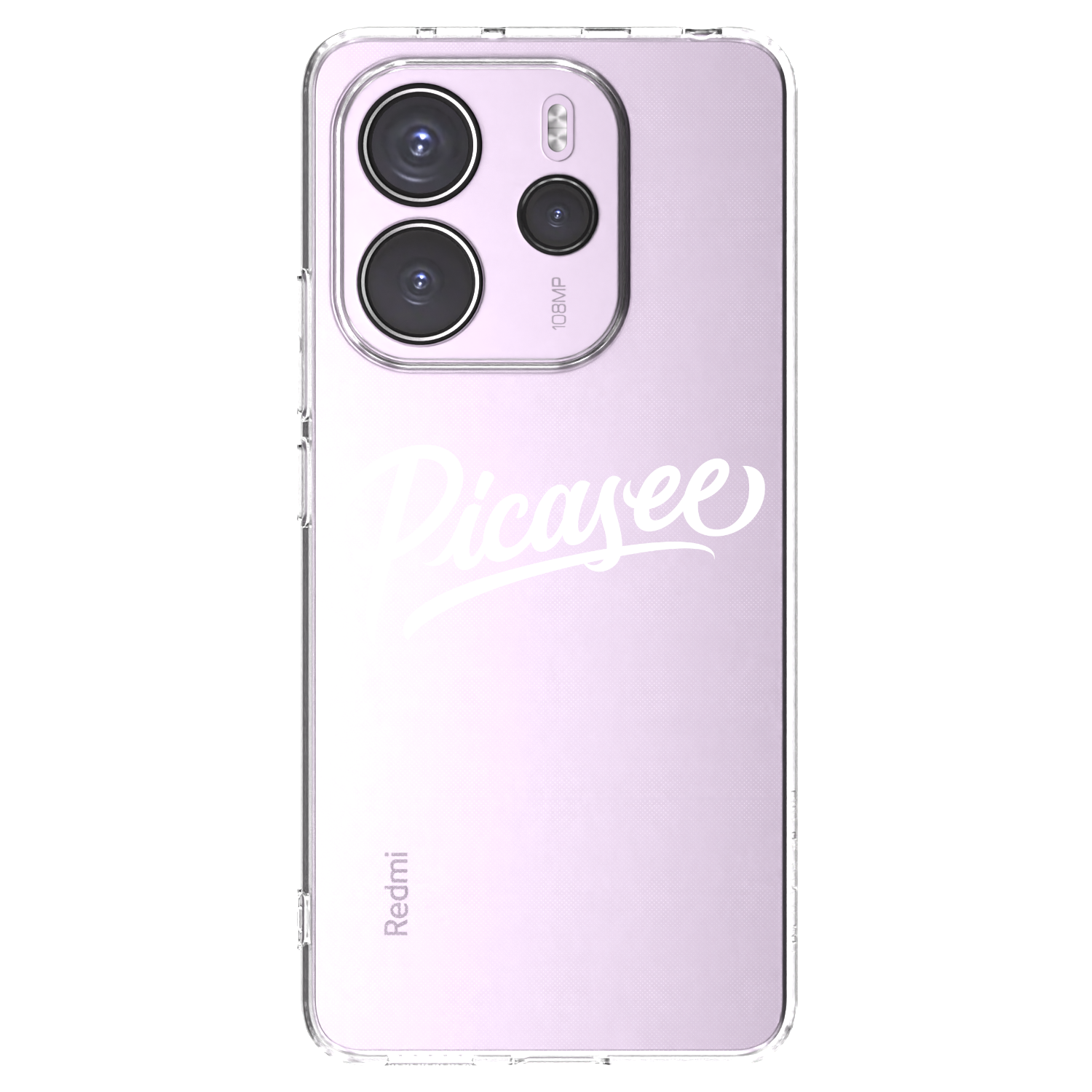 Picasee Xiaomi Redmi Note 14 4G Hülle - Transparentes Silikon - Picasee - old logo - white