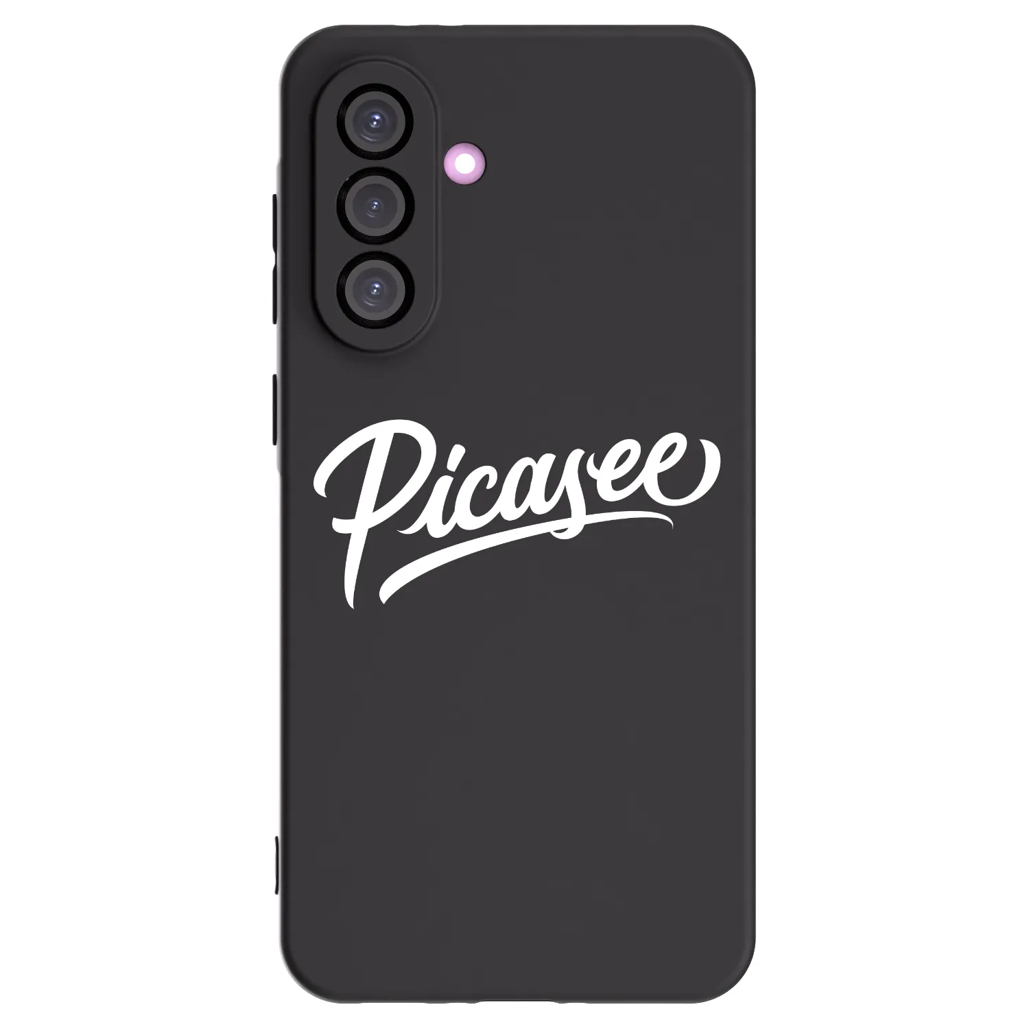Picasee Samsung Galaxy A56 5G A566B Hülle - Schwarzes Silikon - Picasee - old logo - white