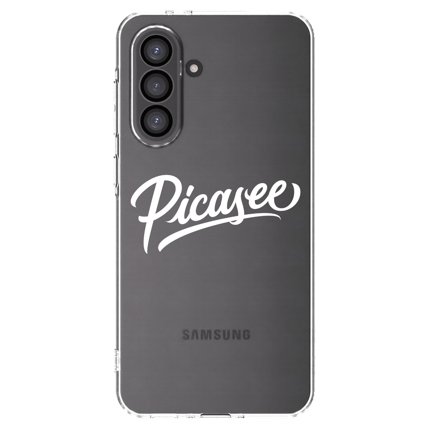 Picasee Samsung Galaxy A36 5G Hülle - Transparentes Silikon - Picasee - old logo - white