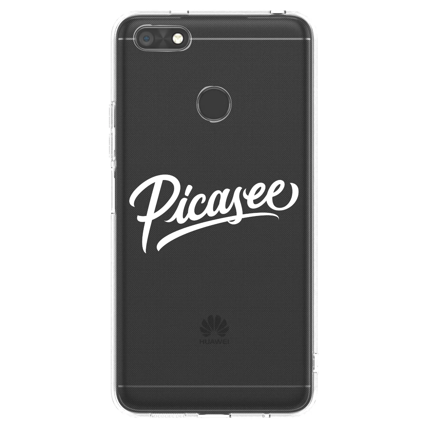 Picasee Huawei P9 Lite Mini Hülle - Transparentes Silikon - Picasee - old logo - white