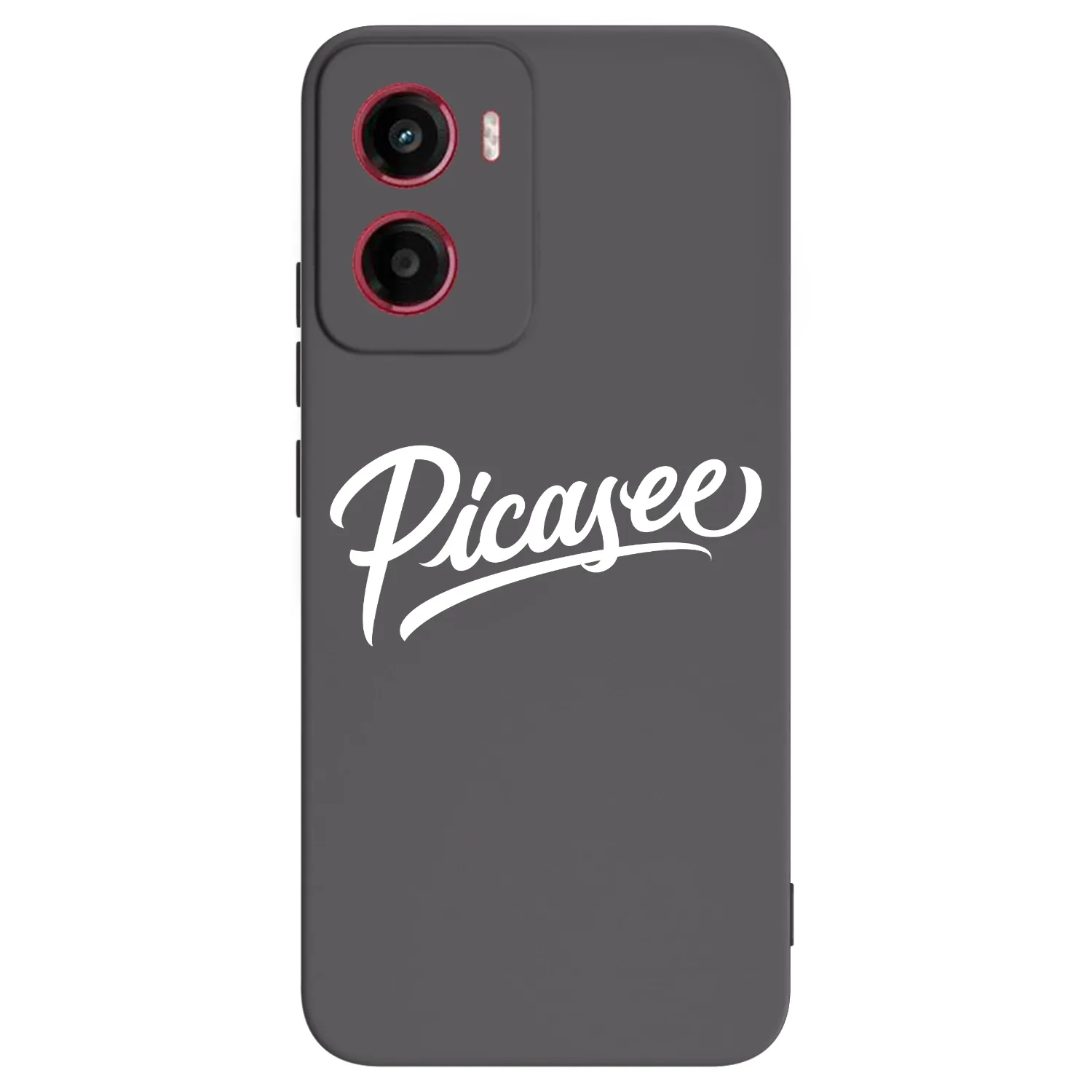 Picasee Motorola Moto G05 Hülle - Schwarzes Silikon - Picasee - old logo - white