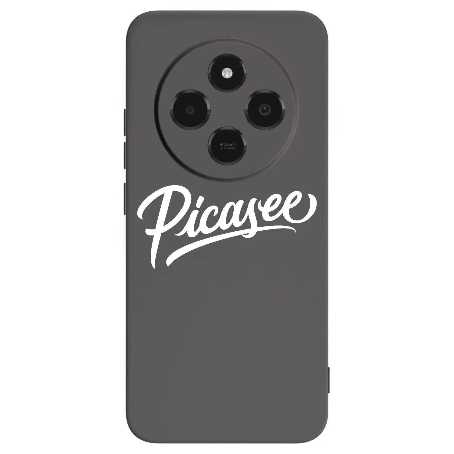 Picasee Xiaomi Poco C75 Hülle - Schwarzes Silikon - Picasee - old logo - white
