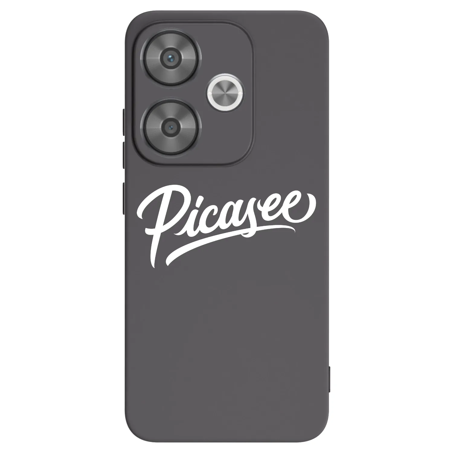 Picasee Xiaomi Poco F6 Hülle - Schwarzes Silikon - Picasee - old logo - white