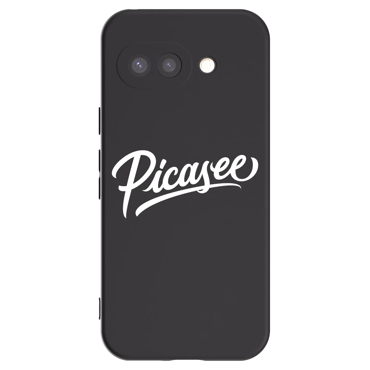 Picasee Google Pixel 9a Hülle - Schwarzes Silikon - Picasee - old logo - white