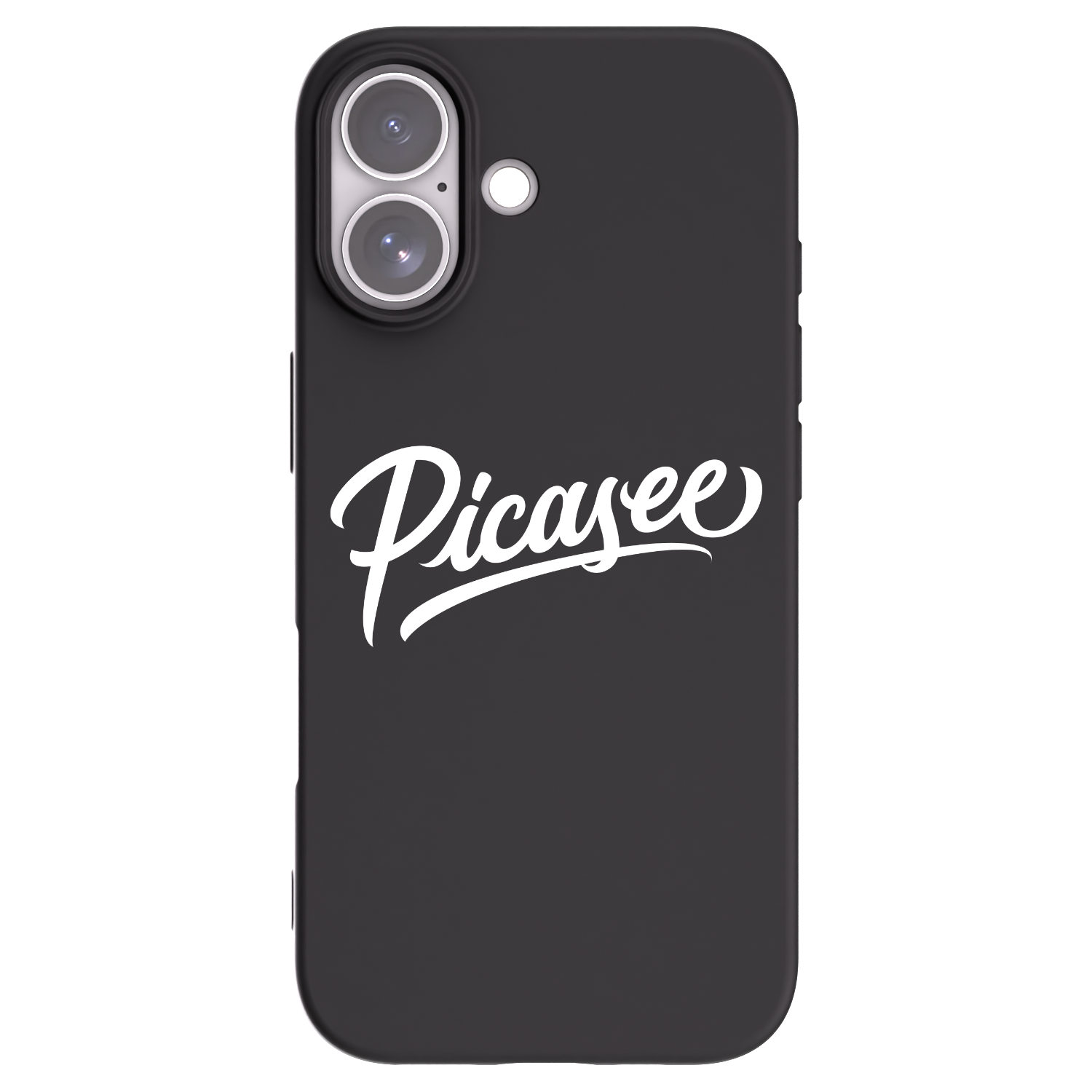 Picasee Apple iPhone 17 Hülle - Schwarzes Silikon - Picasee - old logo - white
