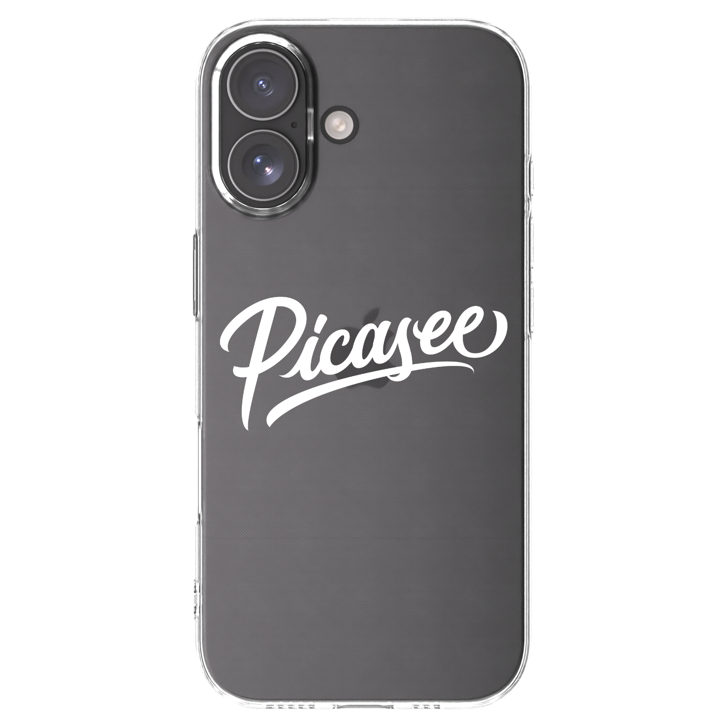 Picasee Apple iPhone 17 Hülle - Transparentes Silikon - Picasee - old logo - white