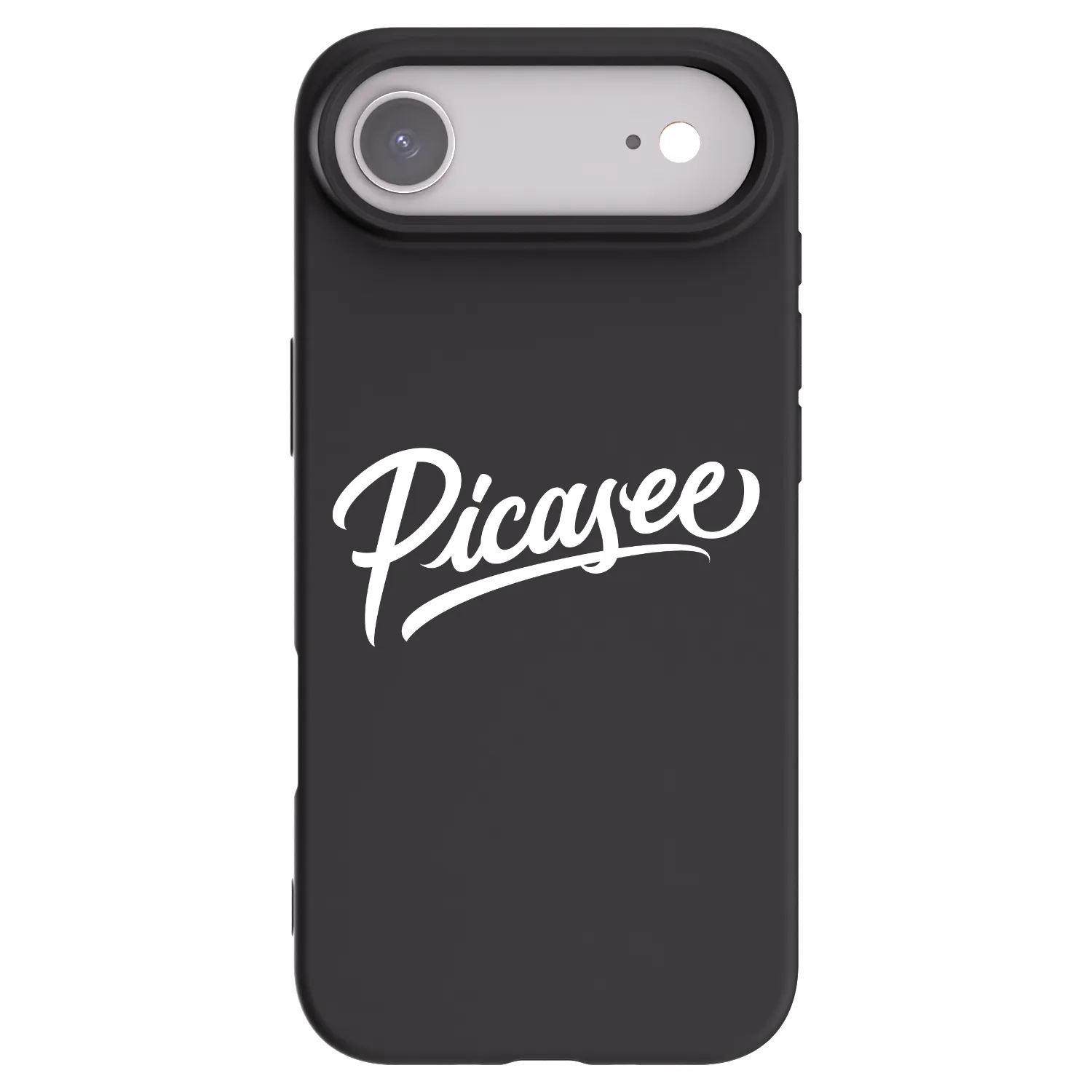 Picasee Apple iPhone Air Hülle - Schwarzes Silikon - Picasee - old logo - white