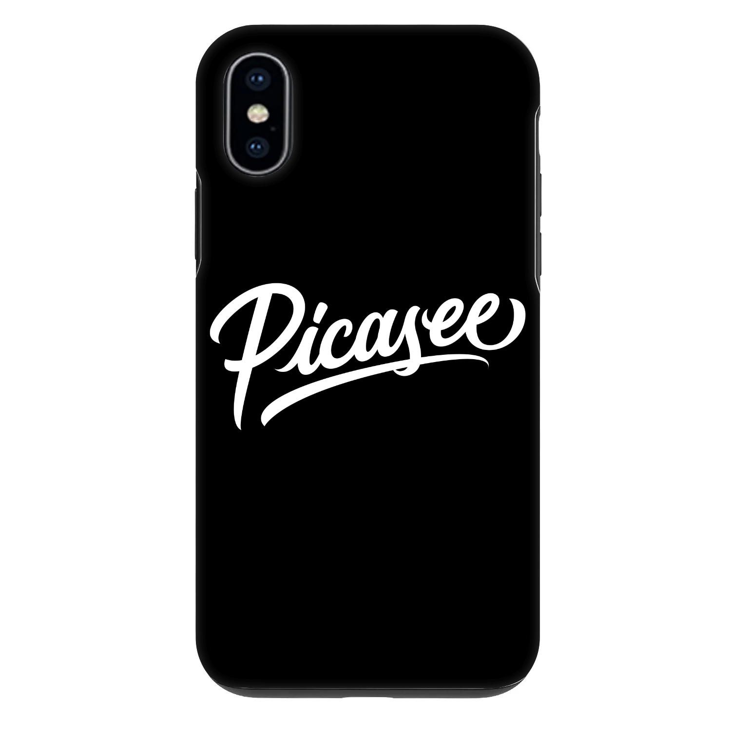 Picasee Fashion Case für Apple iPhone X/XS - Picasee - old logo - white