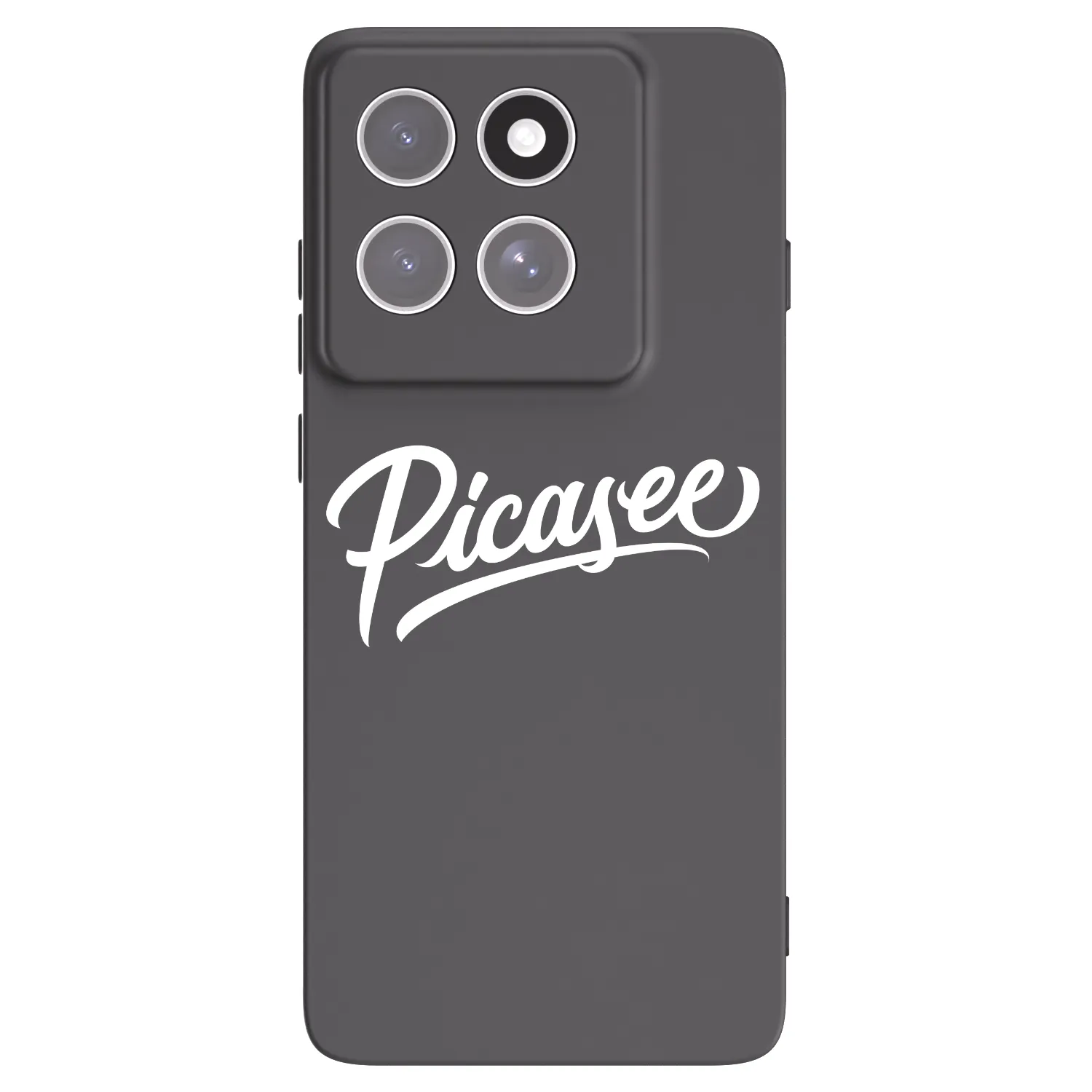 Picasee Motorola Edge 60 Pro Hülle - Schwarzes Silikon - Picasee - old logo - white