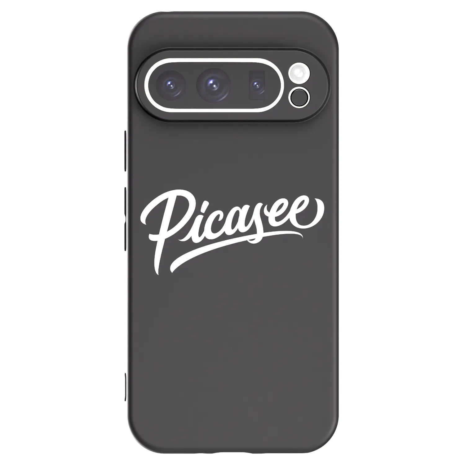 Picasee Google Pixel 9 Pro XL Hülle - Schwarzes Silikon - Picasee - old logo - white