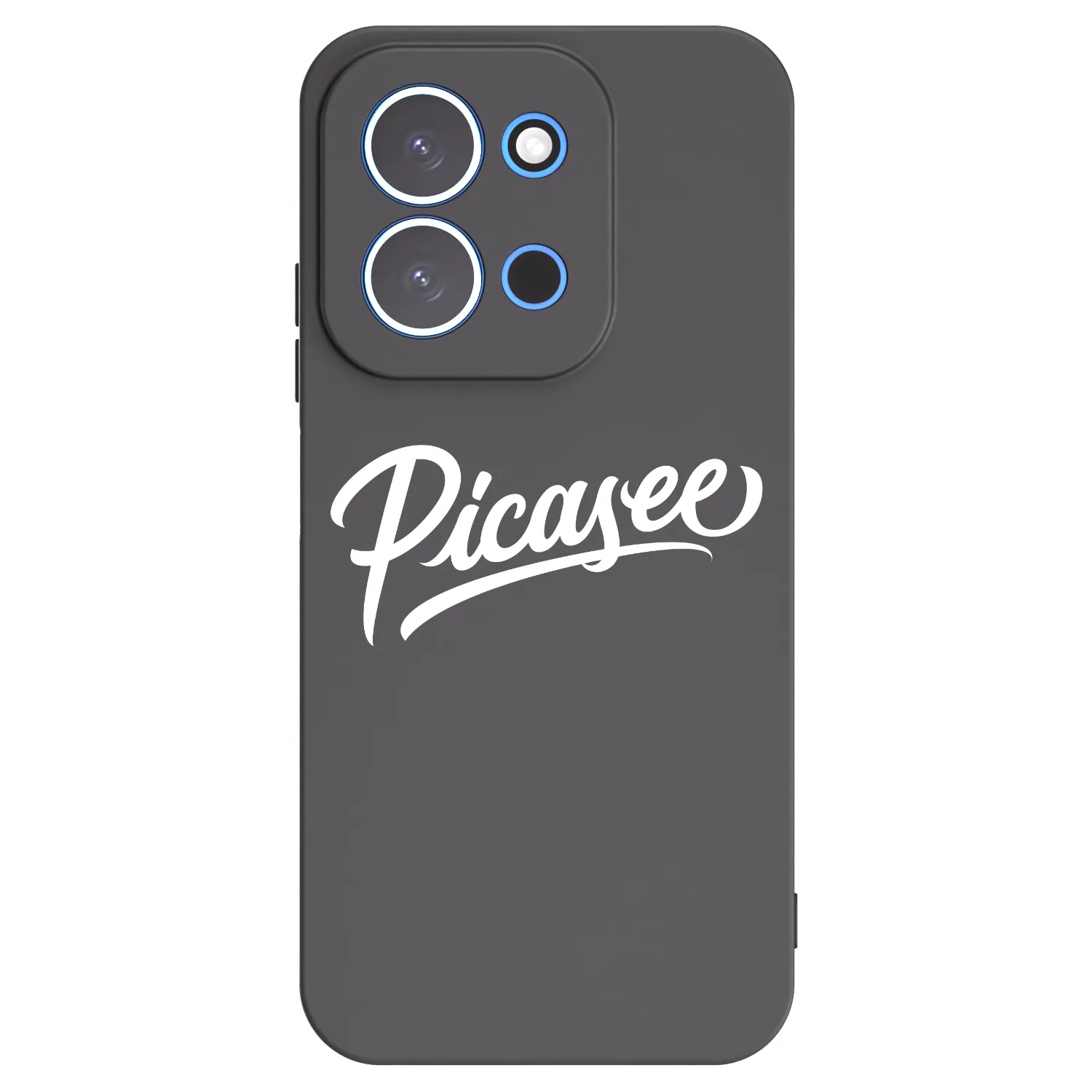 Picasee Xiaomi Redmi 15C 4G Hülle - Schwarzes Silikon - Picasee - old logo - white