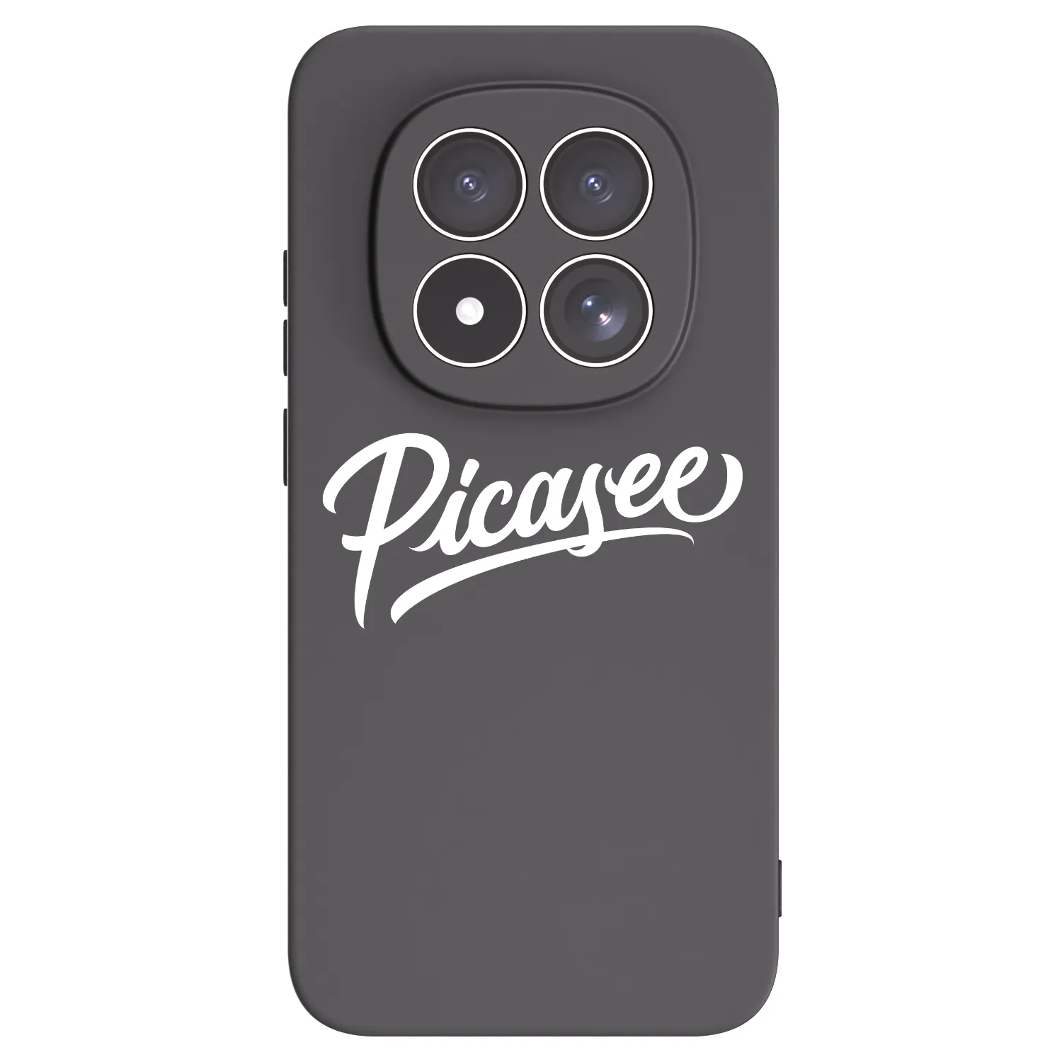 Picasee Xiaomi Redmi Note 15 Pro 4G Hülle - Schwarzes Silikon - Picasee - old logo - white