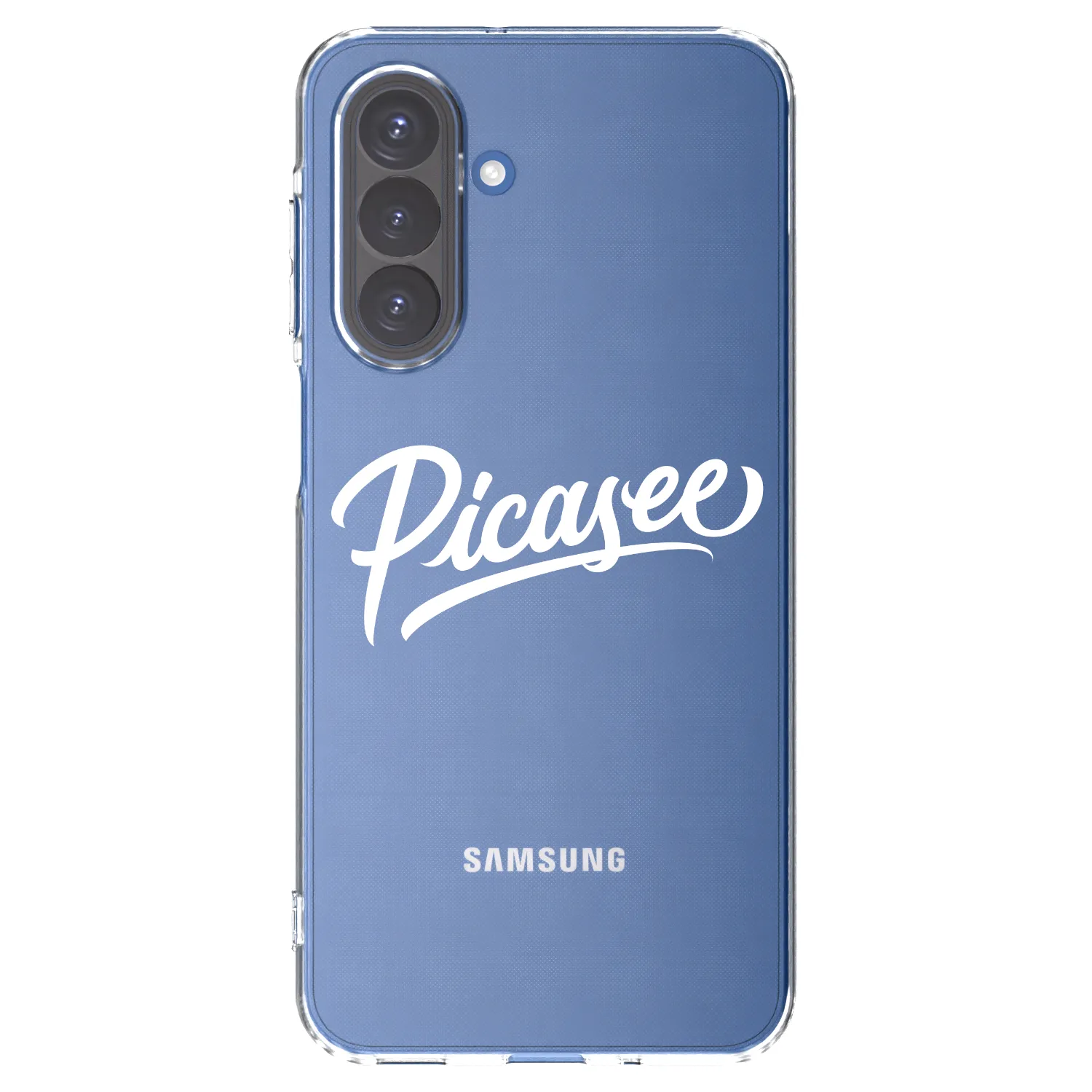 Picasee Samsung Galaxy A17 5G Hülle - Transparentes Silikon - Picasee - old logo - white