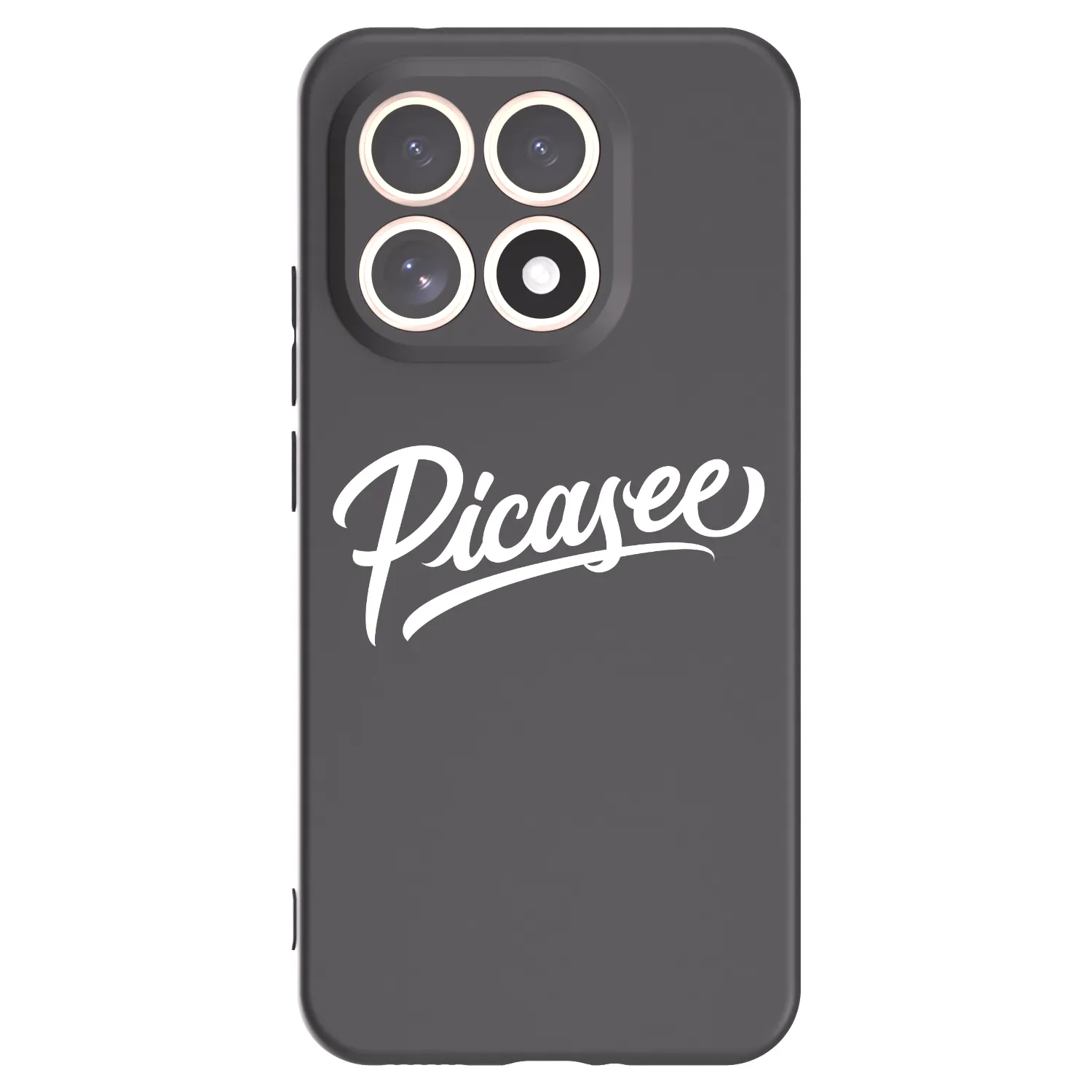 Picasee Xiaomi 15T Hülle - Schwarzes Silikon - Picasee - old logo - white