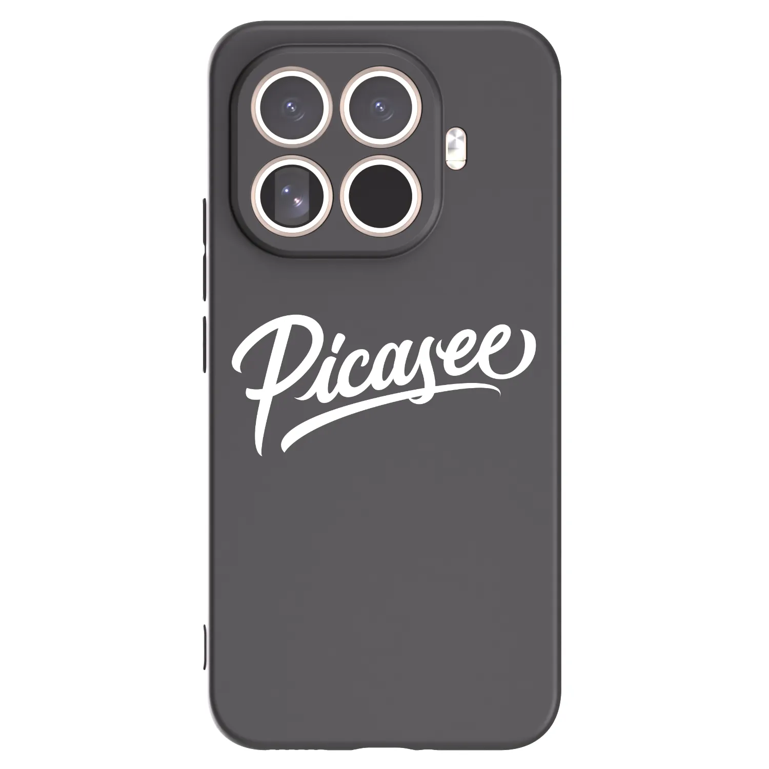 Picasee Xiaomi 15T Pro Hülle - Schwarzes Silikon - Picasee - old logo - white