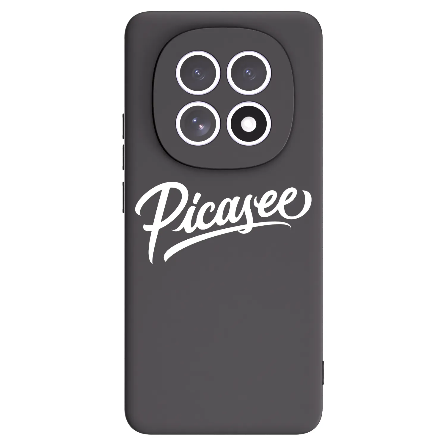 Picasee Xiaomi Redmi Note 15 Hülle - Schwarzes Silikon - Picasee - old logo - white