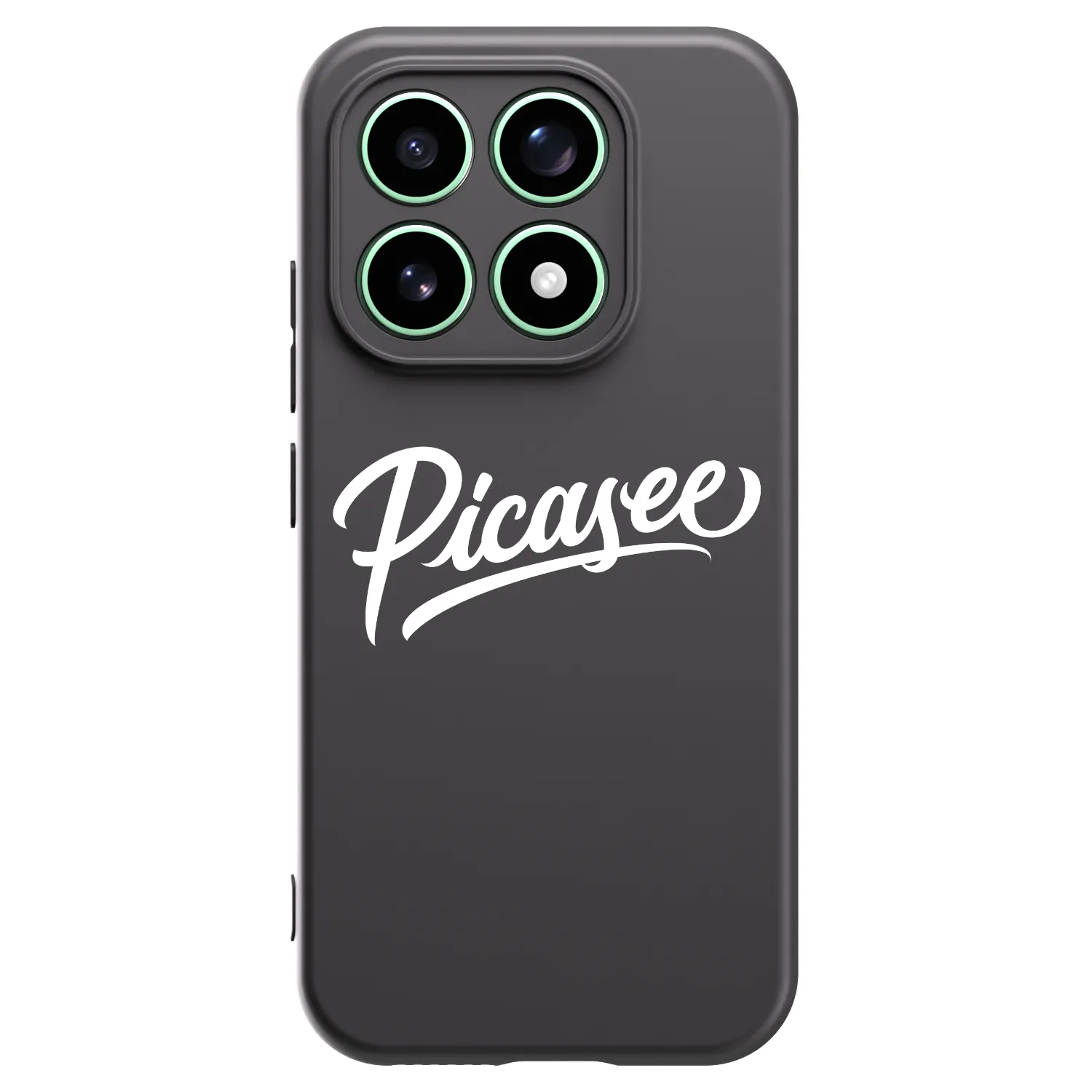 Picasee Xiaomi 17 Hülle - Schwarzes Silikon - Picasee - old logo - white