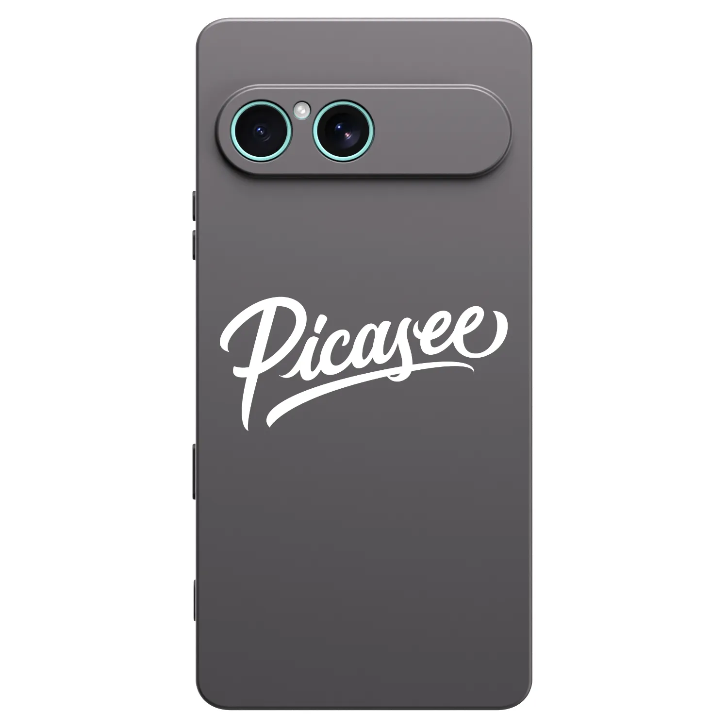 Picasee Sony Xperia 10 VII Hülle - Schwarzes Silikon - Picasee - old logo - white