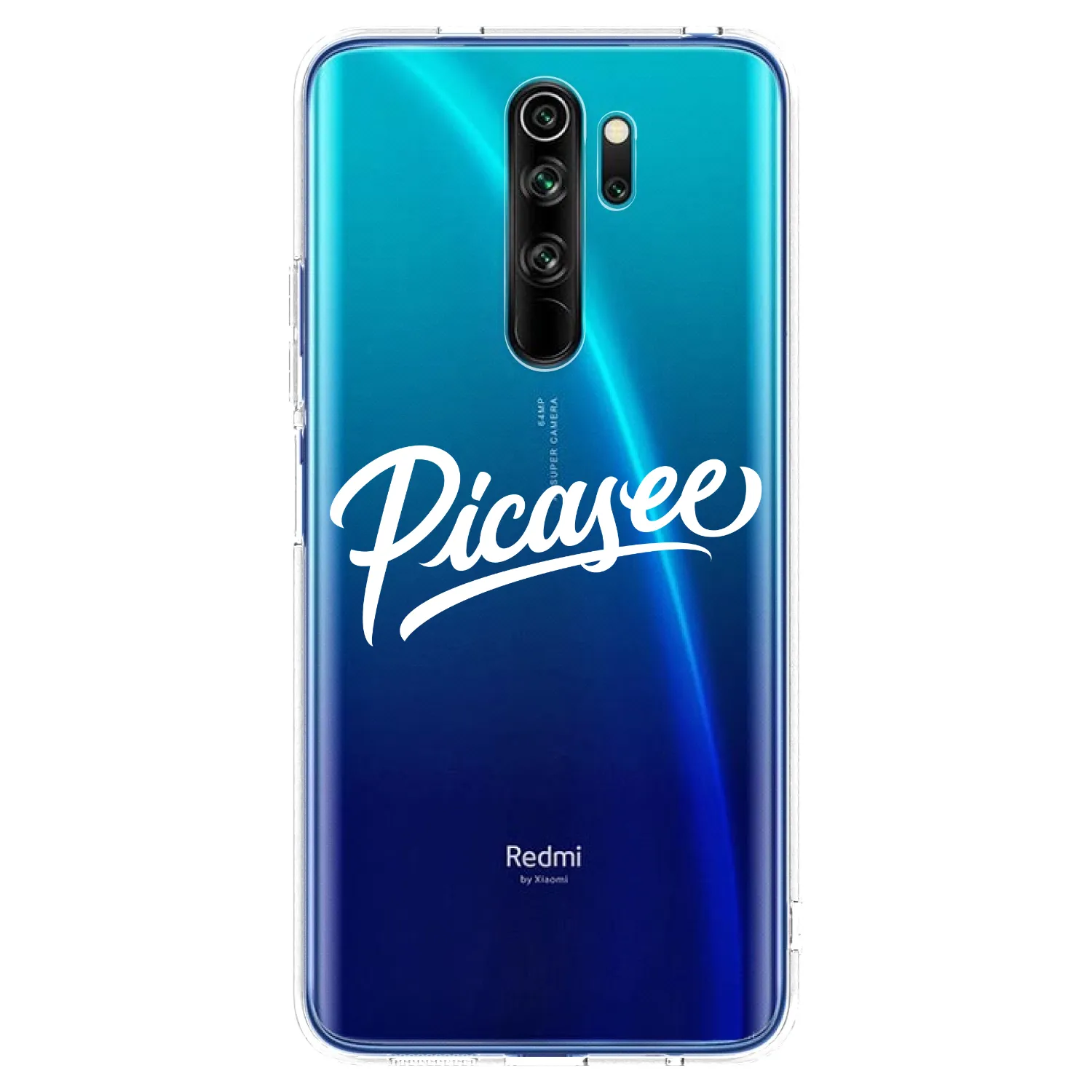 Picasee Xiaomi Redmi Note 8 Pro Hülle - Transparentes Silikon - Picasee - old logo - white