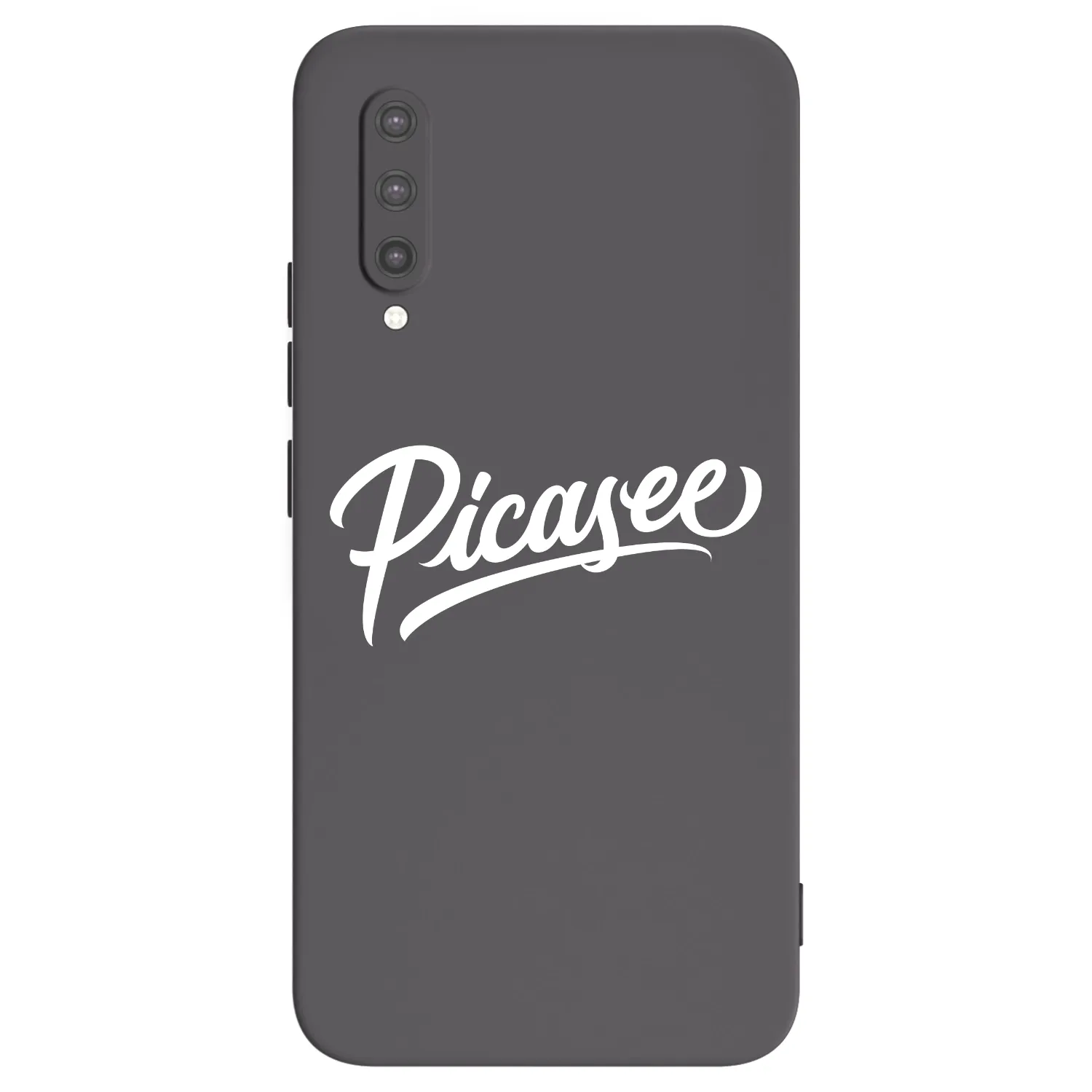 Picasee Xiaomi Mi 9 Lite Hülle - Schwarzes Silikon - Picasee - old logo - white