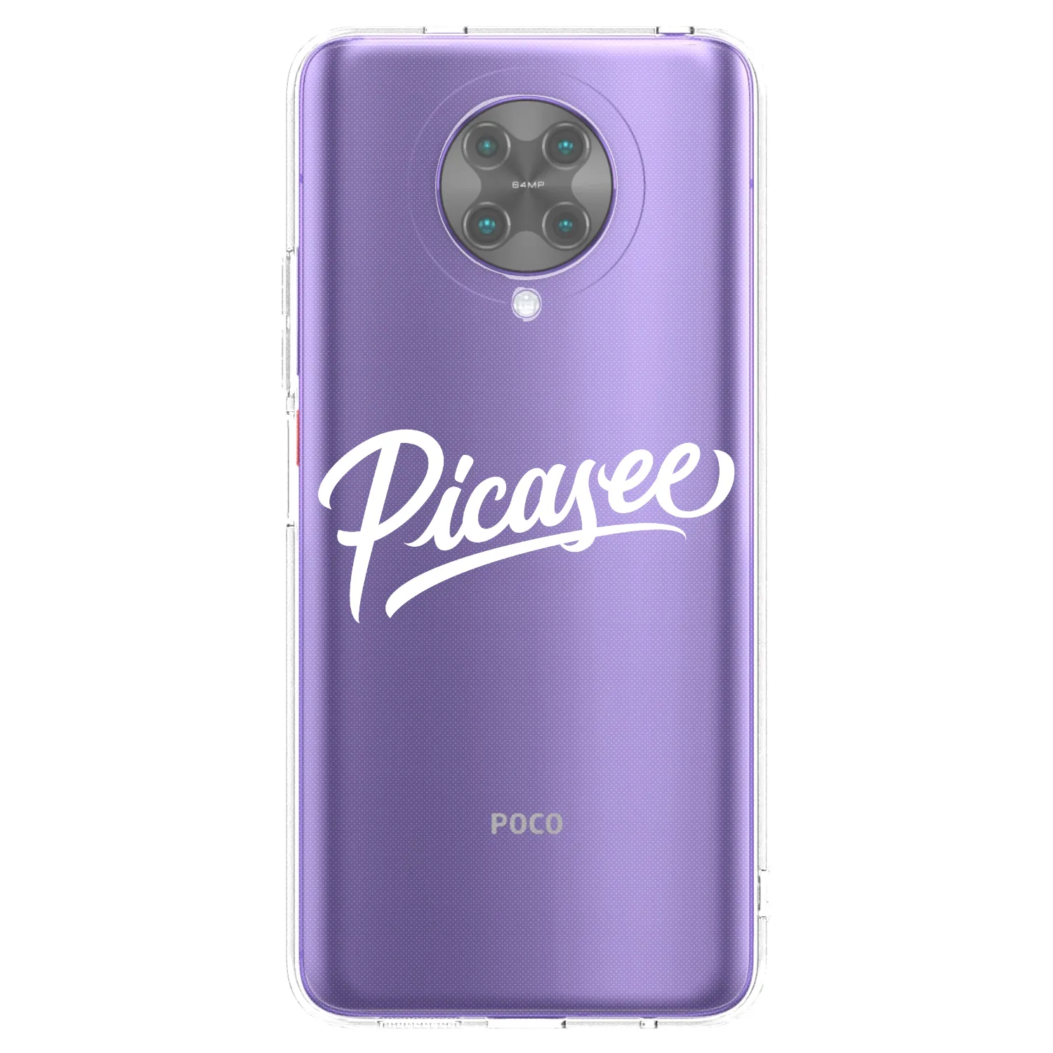 Picasee Xiaomi Poco F2 Pro Hülle - Transparentes Silikon - Picasee - old logo - white