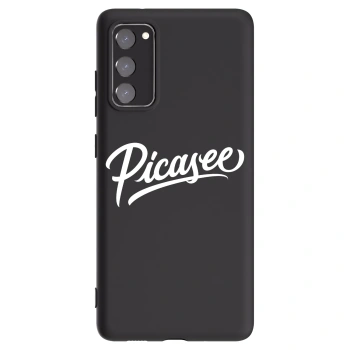 Picasee Samsung Galaxy S20 FE Hülle - Schwarzes Silikon - Picasee - old logo - white