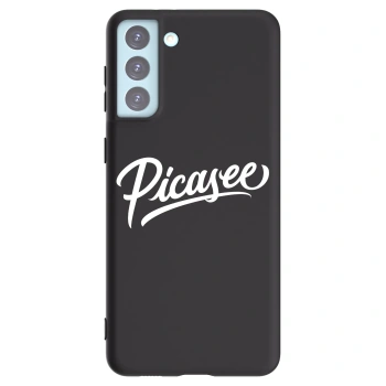 Picasee Samsung Galaxy S21+ 5G G996F Hülle - Schwarzes Silikon - Picasee - old logo - white