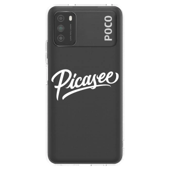 Picasee Xiaomi Poco M3 Hülle - Transparentes Silikon - Picasee - old logo - white
