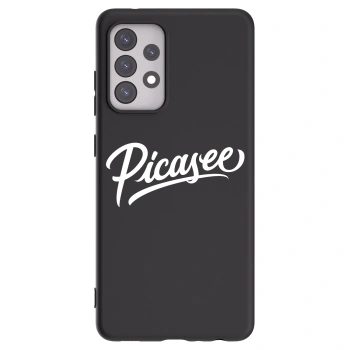 Picasee Samsung Galaxy A52 5G A525F Hülle - Schwarzes Silikon - Picasee - old logo - white