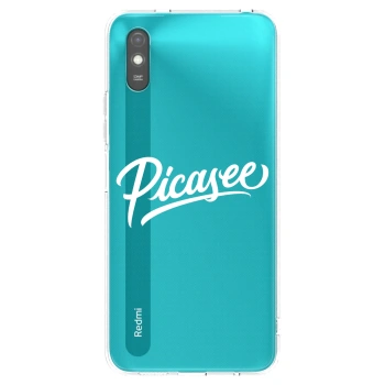 Picasee Xiaomi Redmi 9AT Hülle - Transparentes Silikon - Picasee - old logo - white