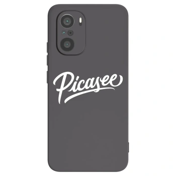 Picasee Xiaomi Poco F3 Hülle - Schwarzes Silikon - Picasee - old logo - white