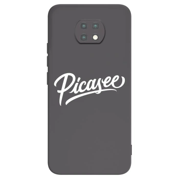 Picasee Xiaomi Redmi Note 9T Hülle - Schwarzes Silikon - Picasee - old logo - white