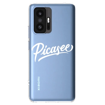 Picasee Xiaomi 11T Hülle - Transparentes Silikon - Picasee - old logo - white
