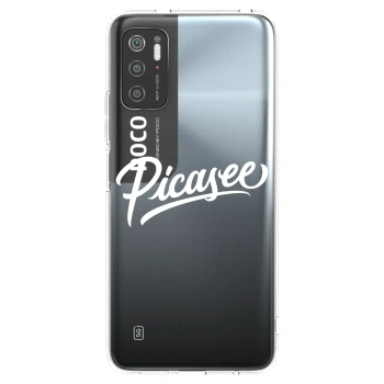 Picasee Xiaomi Poco M3 Pro 5G Hülle - Transparentes Silikon - Picasee - old logo - white