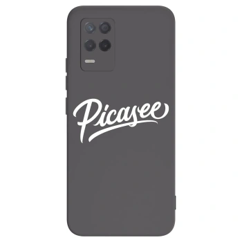 Picasee Realme 8 5G Hülle - Schwarzes Silikon - Picasee - old logo - white