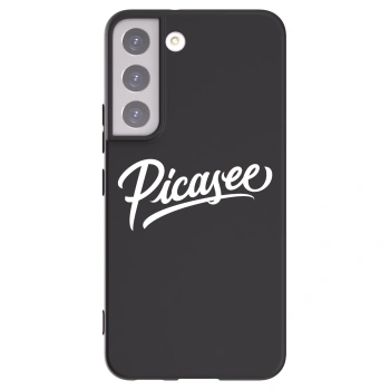 Picasee Samsung Galaxy S22 5G Hülle - Schwarzes Silikon - Picasee - old logo - white