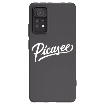Picasee Xiaomi Redmi Note 11 Pro Hülle - Schwarzes Silikon - Picasee - old logo - white