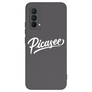 Picasee Realme GT Master Edition 5G Hülle - Schwarzes Silikon - Picasee - old logo - white