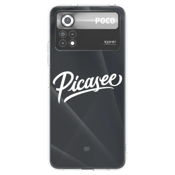 Picasee Xiaomi Poco X4 Pro 5G Hülle - Transparentes Silikon - Picasee - old logo - white