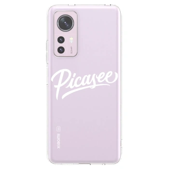 Picasee Xiaomi 12 Hülle - Transparentes Silikon - Picasee - old logo - white
