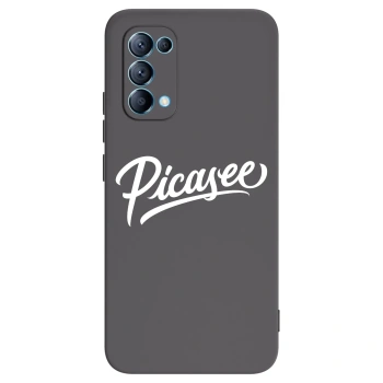 Picasee OPPO Reno 5 5G Hülle - Schwarzes Silikon - Picasee - old logo - white