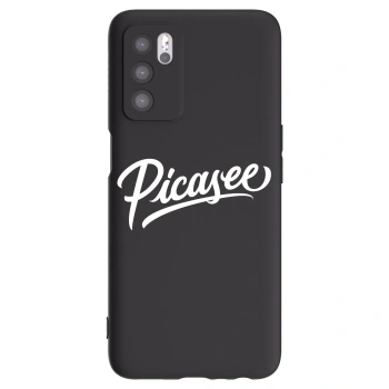 Picasee OPPO A16 Hülle - Schwarzes Silikon - Picasee - old logo - white