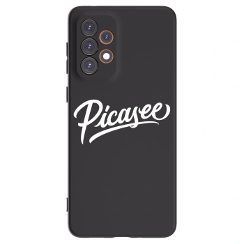 Picasee Samsung Galaxy A33 5G A336 Hülle - Schwarzes Silikon - Picasee - old logo - white