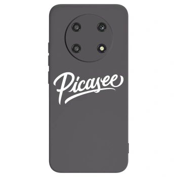 Picasee Honor Magic4 Lite 5G Hülle - Schwarzes Silikon - Picasee - old logo - white