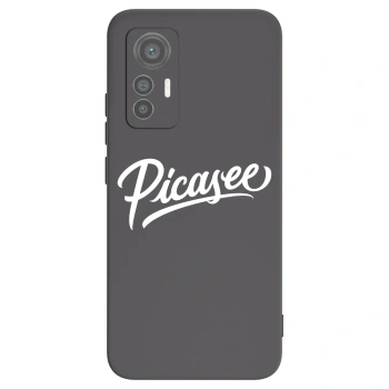 Picasee Xiaomi 12 Lite Hülle - Schwarzes Silikon - Picasee - old logo - white