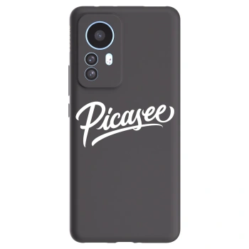 Picasee Xiaomi 12T Pro Hülle - Schwarzes Silikon - Picasee - old logo - white
