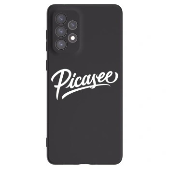 Picasee Samsung Galaxy A73 5G Hülle - Schwarzes Silikon - Picasee - old logo - white