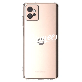 Picasee Motorola Moto G32 Hülle - Transparentes Silikon - Picasee - old logo - white